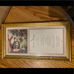 NWT The Lord’s Prayer Framed Print Artwork brand new never used